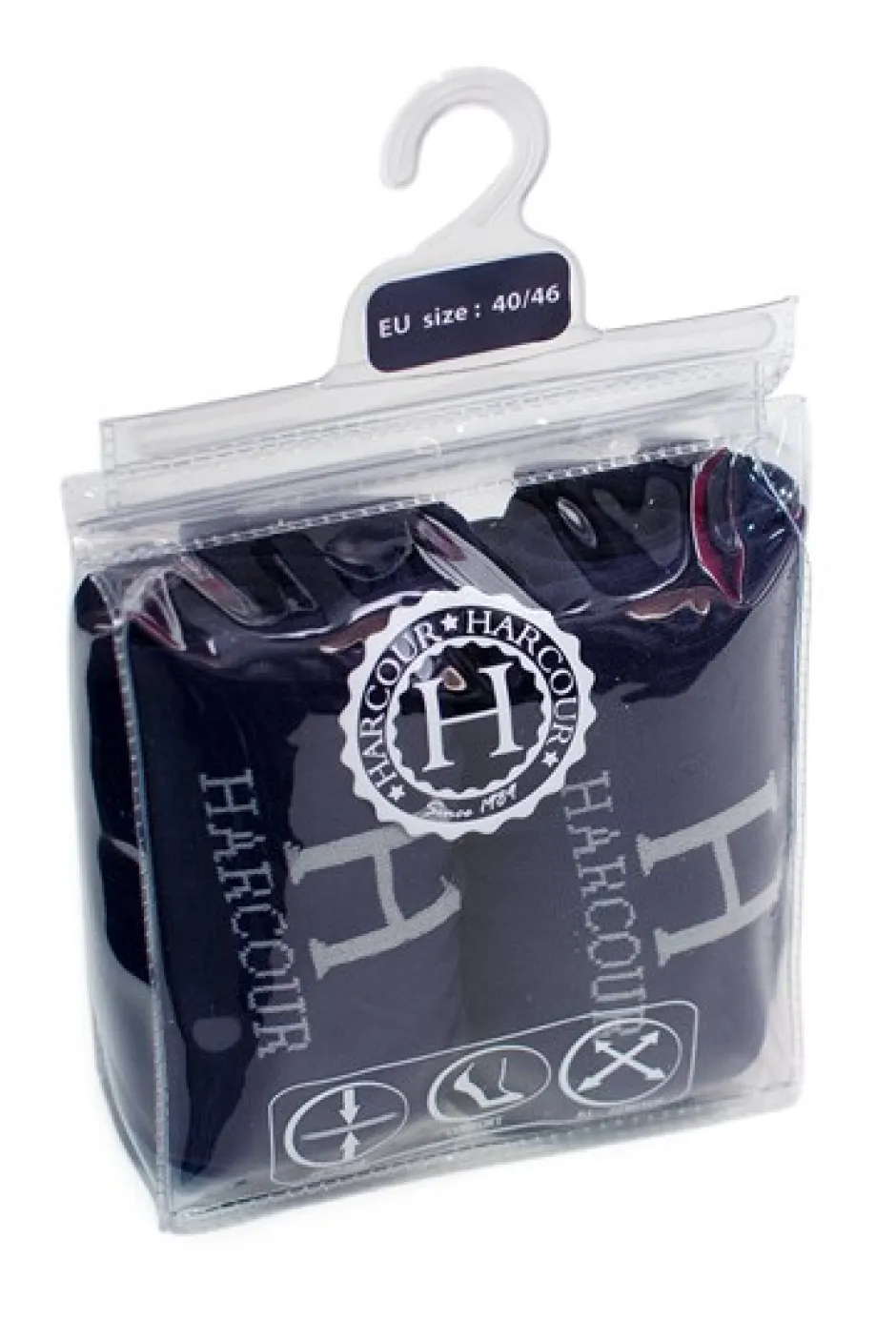 Femme HARCOUR 2 PAIRES DE CHAUSSETTES BADMINTON NOIR