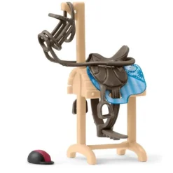 Enfant SCHLEICH ACCESSOIRES CHARIOT PORTE SELLE ET BRIDES
