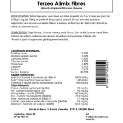 TERZEO VOS ANIMAUX ALIMENT CHEVAL ALIMIX FIBRE 20KG