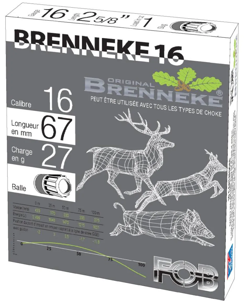 FOB BALLES BRENNEKE 16/27G
