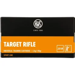 RWS BALLES 22LR TARGET RIFLE 40GR X50