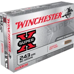 WINCHESTER BALLES 243WIN PP 80G