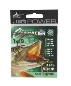 JIG POWER BAS DE LIGNE ACIER RYDER 19 B 40CM