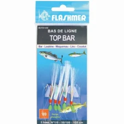 FLASHMER BAS DE LIGNE MER TOP BAR 5 HAMECONS