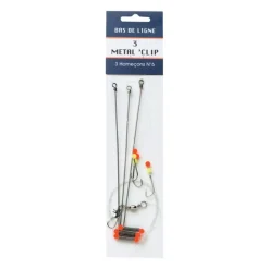 FLASHMER BAS DE LIGNE METAL'CLIP 3 HAMECON