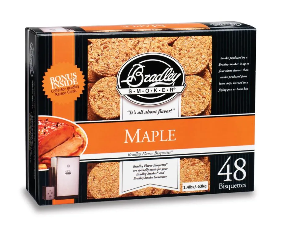 BRADLEY SMOKER BISQUETTES ERABLE X48