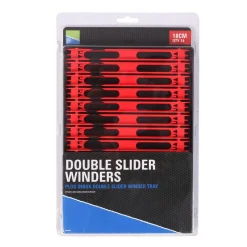 PRESTON BOITE DE PLIOIRS DOUBLE SLIDER 18CM ROUGE X14