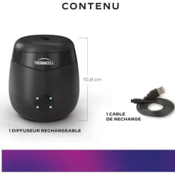 THERMACELL BOUCLIER ANTI MOUSTIQUES RECHARGEABLE