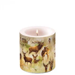 AMBIENTE BOUGIE PM COLLAGE DE CERFS