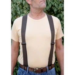 Homme SOMLYS BRETELLES CEINTURE MARRON