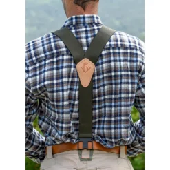 Homme SOMLYS BRETELLES CEINTURE VERTES