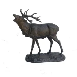 BRONZE CERF BRAMANT