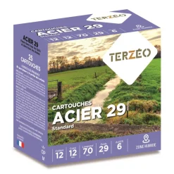 TERZEO CHASSEURS CARTOUCHES ACIER 29 STD 12/70 29G B