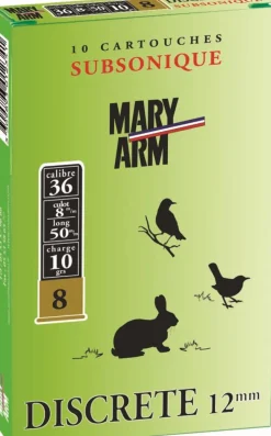 MARY ARM CARTOUCHES 12MM SUBSONIQUE 10G