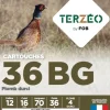 TERZEO CHASSEURS CARTOUCHES T&E 12/70 36 BG X25