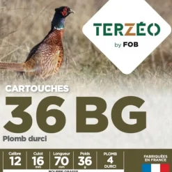 TERZEO CHASSEURS CARTOUCHES T&E 12/70 36 BG X25