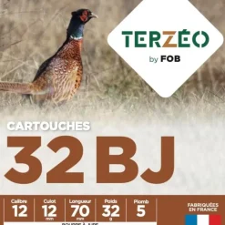 TERZEO CHASSEURS CARTOUCHES T&E 12/70 32G BJ X25