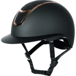 HARRY'S HORSE CASQUE D'EQUITATION MONT BLANC NOIR/ROSE GOLD