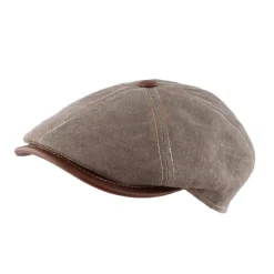 Homme M BY FLECHET CASQUETTE 6 PANS TAUPE