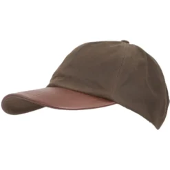 Homme OXFORD BLUE CASQUETTE BASEBALL HUILEE BROWN