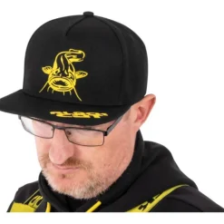 BLACK CAT CASQUETTE NOIRE FLAT PEAK