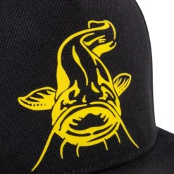 BLACK CAT CASQUETTE NOIRE FLAT PEAK