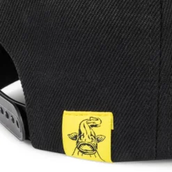 BLACK CAT CASQUETTE NOIRE FLAT PEAK