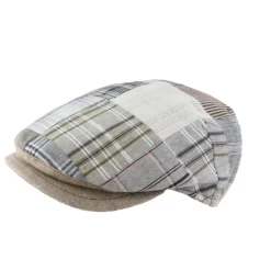 Homme M BY FLECHET CASQUETTE PLATE TISSUS PATCHWORK