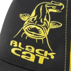 BLACK CAT CASQUETTE TRUCKER CAP NOIRE ET JAUNE