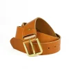 Homme BOYER CEINTURON GOLD MARRON