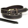 Homme BOYER CEINTURON CUIR MARRON