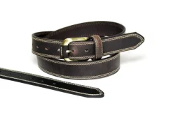 Homme BOYER CEINTURON CUIR MARRON