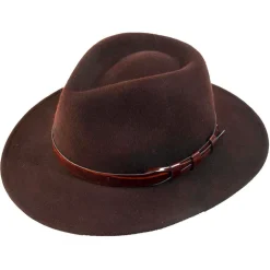 Homme MERLET CHAPEAU FEUTRE IMPER MARRON