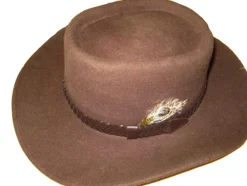 Homme MERLET CHAPEAU MARRON IMPER/CRUSH