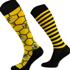 Femme TERZEO CAVALIERS CHAUSSETTES FUN DESIGN ABEILLES