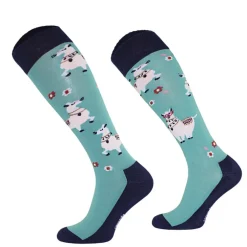 Femme TERZEO CAVALIERS CHAUSSETTES FUN DESIGN ALPAGA