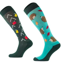 Femme TERZEO CAVALIERS CHAUSSETTES FUN DESIGN HERISSON