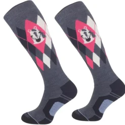 Femme TERZEO CAVALIERS CHAUSSETTES HIVER DESIGN CHEVAL BLEUES JEANS