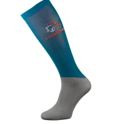 Femme TERZEO CAVALIERS CHAUSSETTES MICROFIBRES BLEU
