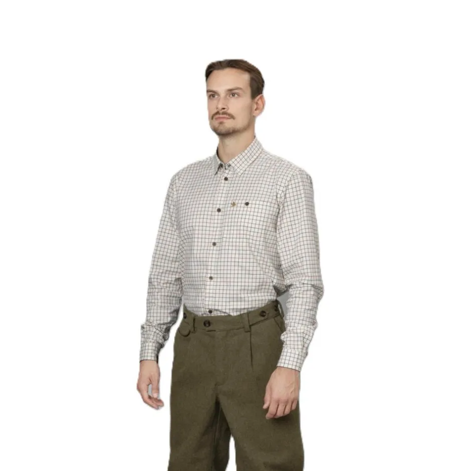 Homme SEELAND CHEMISE DE CHASSE HOMME OXFORD GRAPE TERRACOTTA