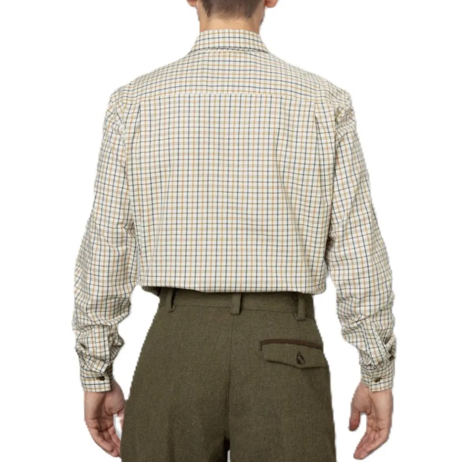 Homme SEELAND CHEMISE DE CHASSE HOMME OXFORD CLASSIC BLUE BROWN