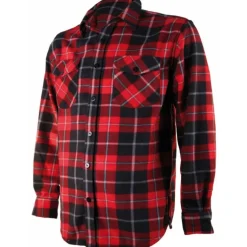 Homme TREELAND CHEMISE DE CHASSE HOMME POLAIRE ROUGE