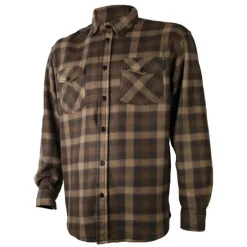Homme TREELAND CHEMISE DE CHASSE HOMME POLAIRE MARRON