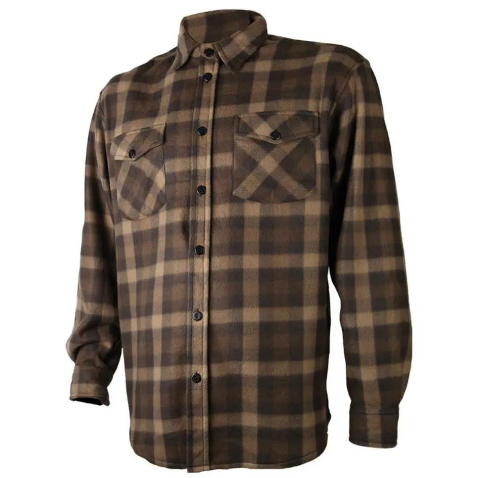 Homme TREELAND CHEMISE DE CHASSE HOMME POLAIRE MARRON