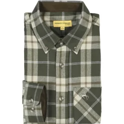 Homme PROHUNT CHEMISE DE CHASSE HOMME SPANIEL CARREAUX KAKI