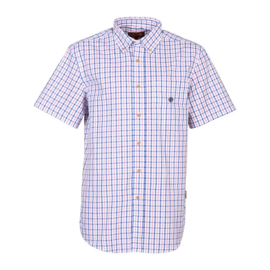 Homme IDAHO CHEMISETTE ROAD BLEU ROUGE