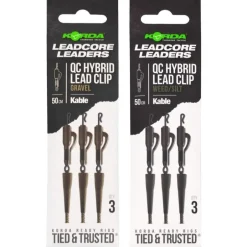 KORDA CLIPS PLOMB QC HYBRID LEAD CLIPS 50CM