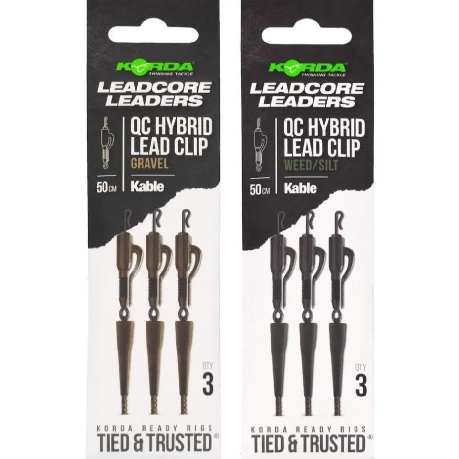 KORDA CLIPS PLOMB QC HYBRID LEAD CLIPS 50CM