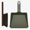 ANDREE JARDIN COFFRET PELLE & BALAYETTE VERT OLIVE