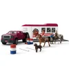 Enfant SCHLEICH COFFRET PICK-UP ET SA GRANDE REMORQUE ÉQUESTRE